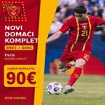 Komplet dres i šorc reprezentacije Montenegro